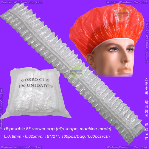 Casquette ronde blanche double élastique non tissée jetable / casquette capillaire / casquette chirurgicale / casquette Mob / casquette à clip médical