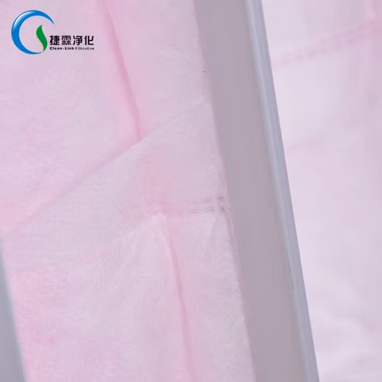Filtre à air à efficacité moyenne de poche du sac filtrant F7 pour salle de nettoyage CVC