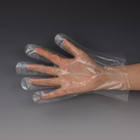 Gants CPE jetables de haute qualité de qualité alimentaire